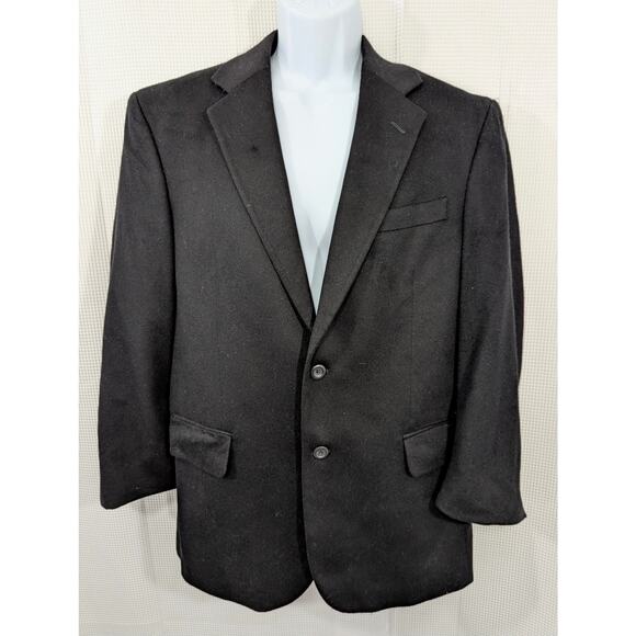 JOS. A. BANK! CASHMERE! 100% PURE LUXE, SOFT BLACK JACKET, BLAZER, COAT! SZ 40S - Picture 2 of 8